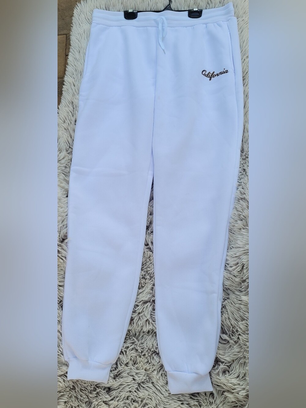 White 'California' Hoodie & Jogger Set - Picture 4 of 5